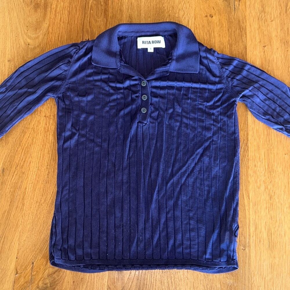 Rita Row Collared Top Small